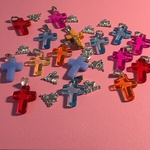 Colorful Cross Charms Jewelry